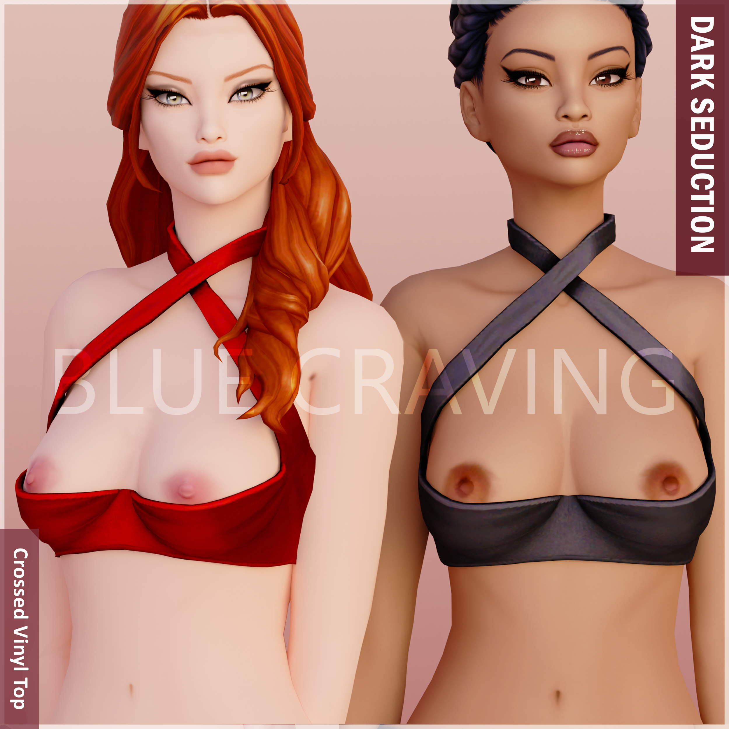 [Blue Craving] Dark Seduction - Crossed Vinyl Top - NSFW